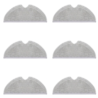 2025-6Pcs Full Cover Design Mop For Xiaomi Mijia 1C 1T F9 D9 Robot Vacuum-Mop Dry Wet Mop Cloth Parts Water Tank Rags