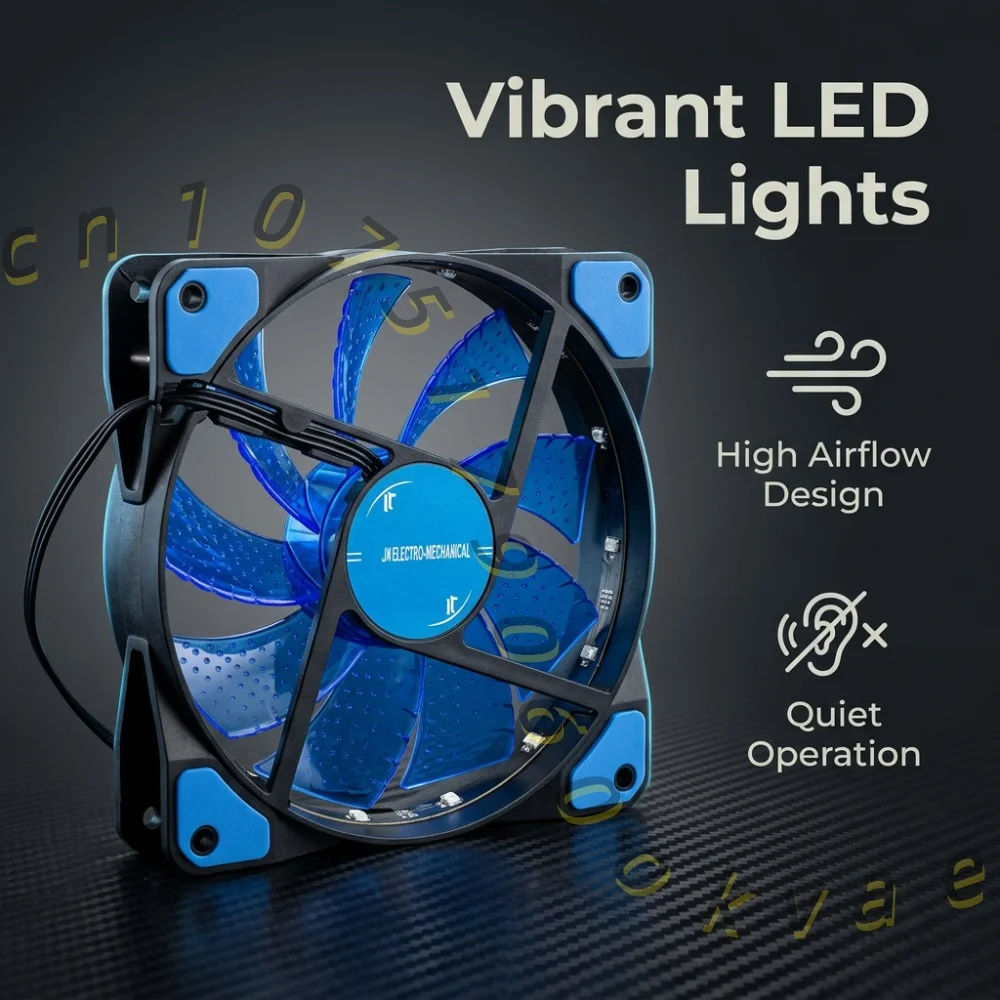 120mm PC Case Fan 15 LED Silent Cooling Fan 12CM Computer CPU Cooler Colorful Light