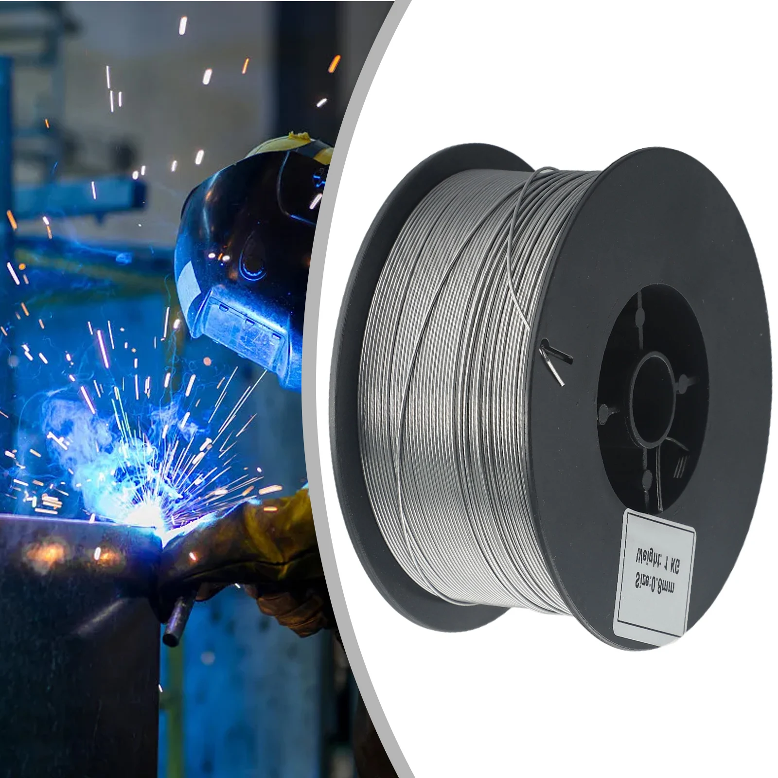 1KG Carbon Steel Welding Wire Flux Cored Wire 0.8mm Welding Wire 1 Roll MIG Welding Machine Accessories MIG Wire
