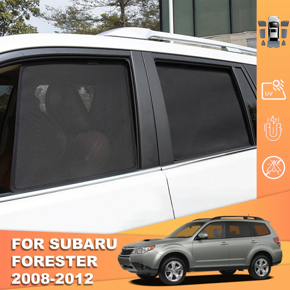 

For Subaru Forester SH 2008-2013 Magnetic Car SunShade Shield Front Windshield Curtain Rear Side Baby Window Sun shade Visor