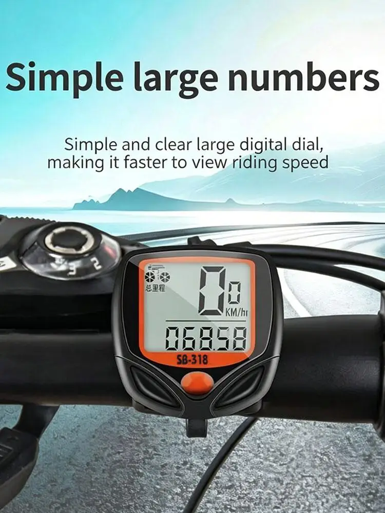 AliExpress NONE 1PCS Waterproof Wired Digital Bike Ride Speedometer Odometer Bicycle Cycling Speed Counter Code Table Bicycle Accessories