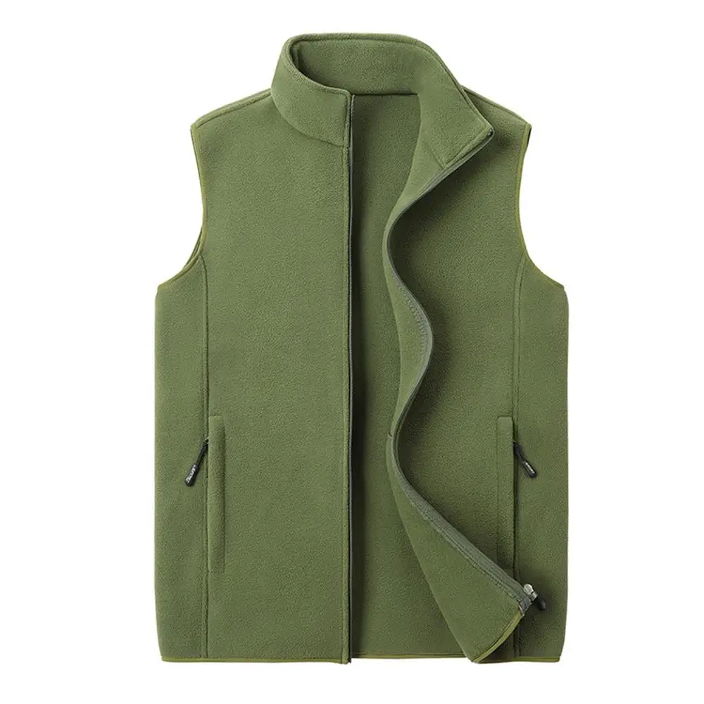 Autumn Fashion Plus Size Male Warm Waistcoat Fleece Vest Men\'s Lamb Cashmere Warm Sleeveless Coat Men Brand Clothing Winter Vest