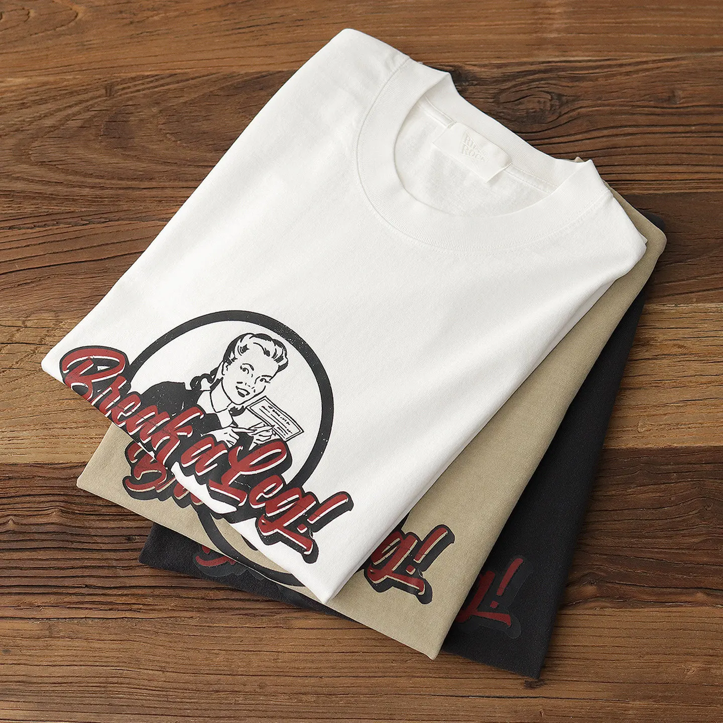 2026 Summer New American Retro 260G Heavyweight Letter Printed T-shirt Men's Fashion 100% Cotton Washed Old Casual Loose Tops