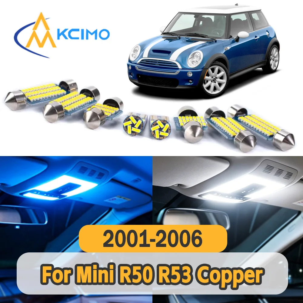 

Long Service Life Car Indoor Lamp Bulbs Stable Illumination Power Saving LED Light Replacement for Mini R50 R53 Copper 2001-2006