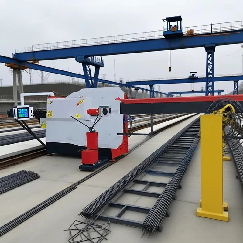 High Efficiency CNC Round Steel Bar Bending Machine 220v Hoop Bending Cutting Machine Digital PLC Automatic Steel Bar Bender