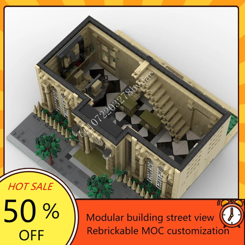 3987PCS The Consulate Modular MOC Creative street view Model Custom Puzzles Architecture DIY Education Assembly Model Toys Gifts