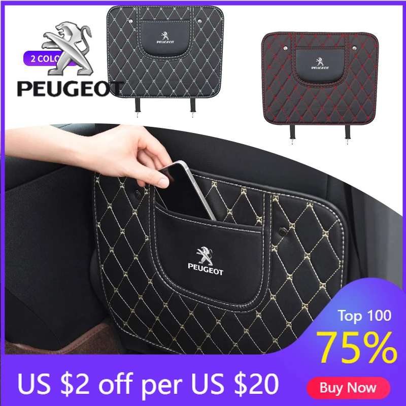 

Новые наклейки на автомобиль 2026 года, защитные накладки на спинки сидений от ударов для Peugeot 206, 207, 307, 3008, 2008, 308, 40