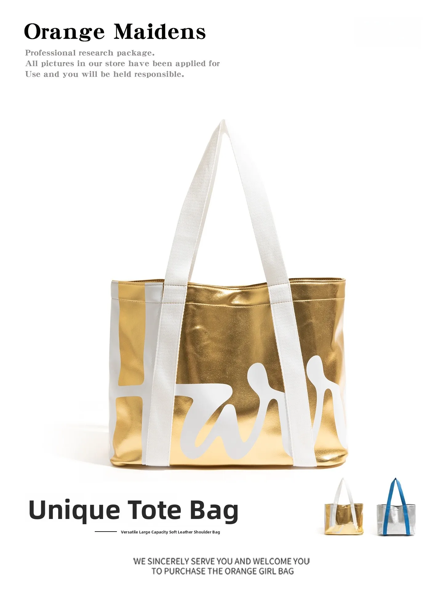 

Orange Girl Color Colion Large Capaci op Bag Single oulder Bag Women's Tote Bag Handbag Briti Sle Pure E-com...