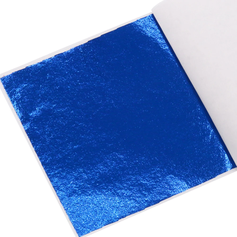 

50pcs Sheets Shiny Foil Paper for Crafts Decoration Projects Metal Wallpaper imitation