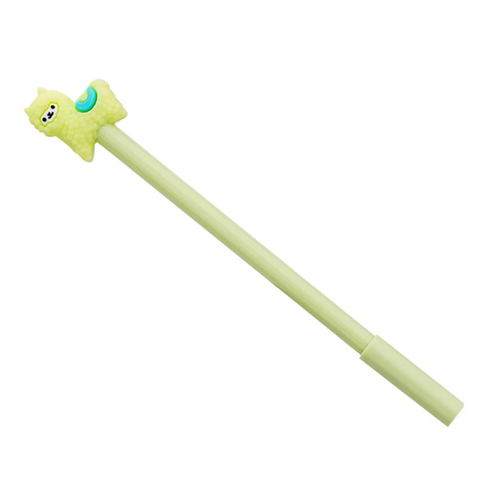 

BUTIFULSIC 12Pcs Green Alpaca Gel Pens Cute Writing Pens for Students School Supplies Fountain Pen Cartoon Stationery