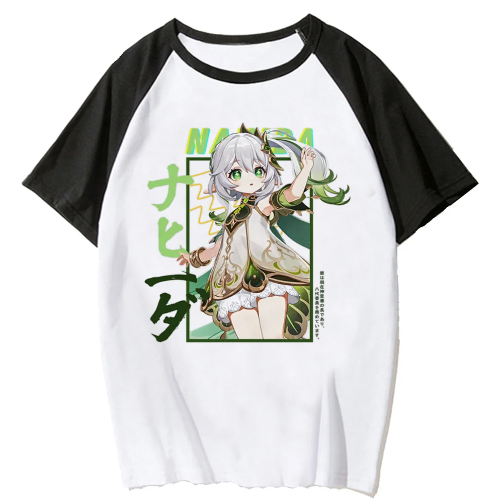 Genshin Impact t-shirt donna designer graphic t shirt femminile manga streetwear abbigliamento