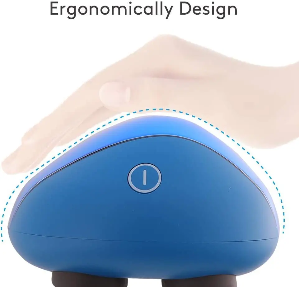 Breo Scalp Mini Blue Wireless Massager Head for Scalp Stress Relief Magnetic Charger IPXF7