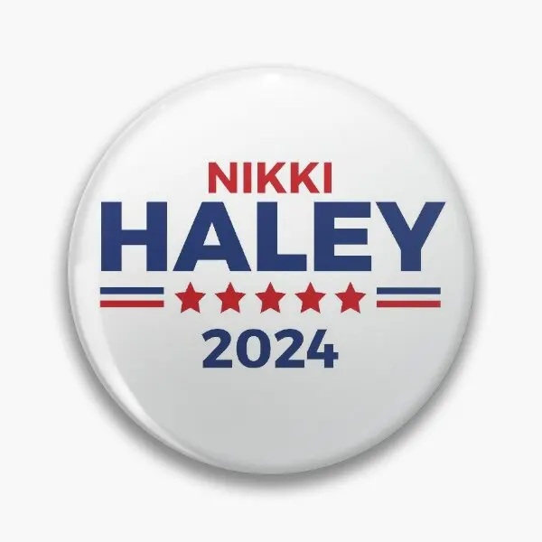 Nikki Haley For President 2024 Campaign  Soft Button Pin Women Gift Cute Brooch Hat Decor Lover Funny Jewelry Badge Creative