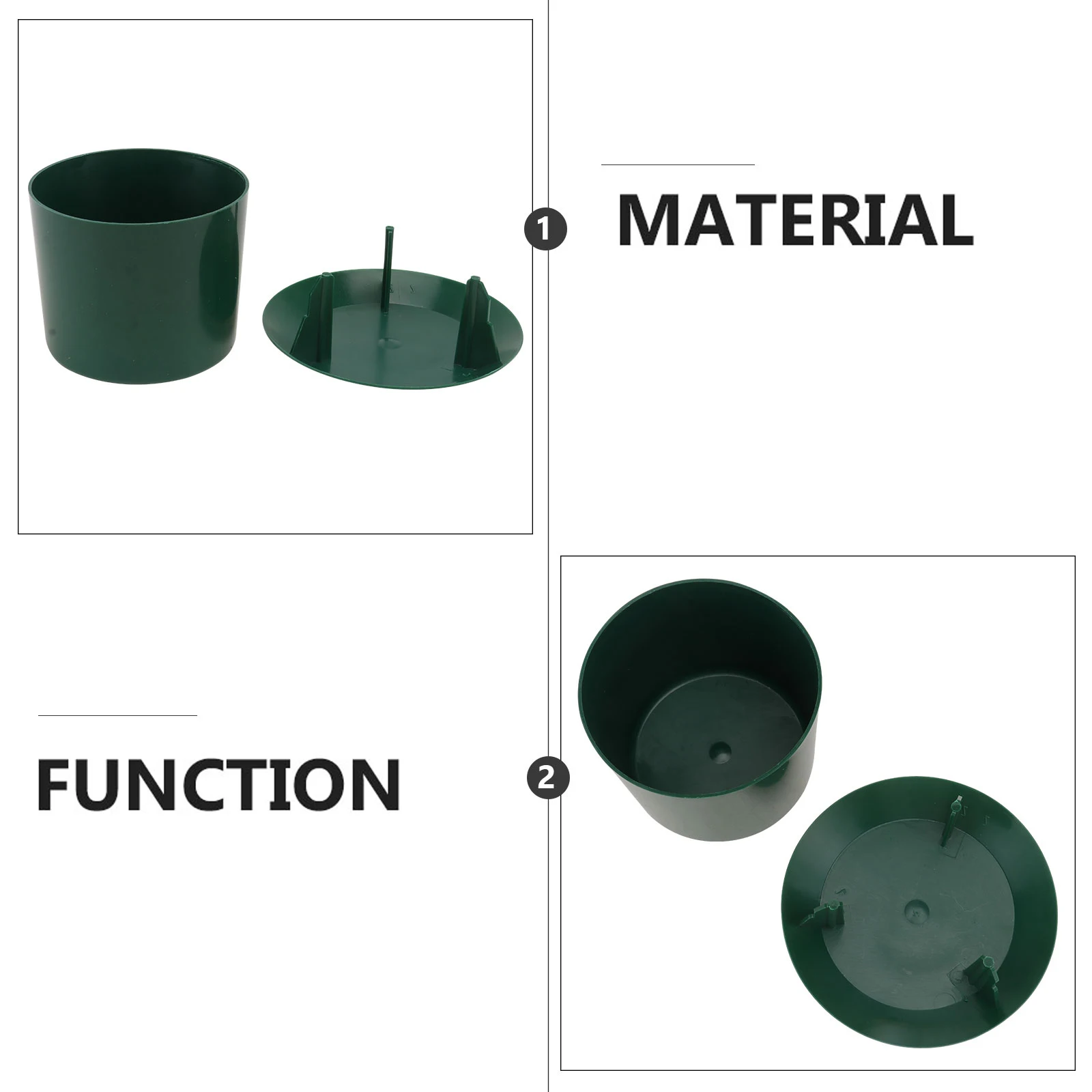 

2Pcs Snail Trap Tools Containers Catchers Removers Plastic Durable Safe Garden Balcony Easy Clean Practical Traps Tools