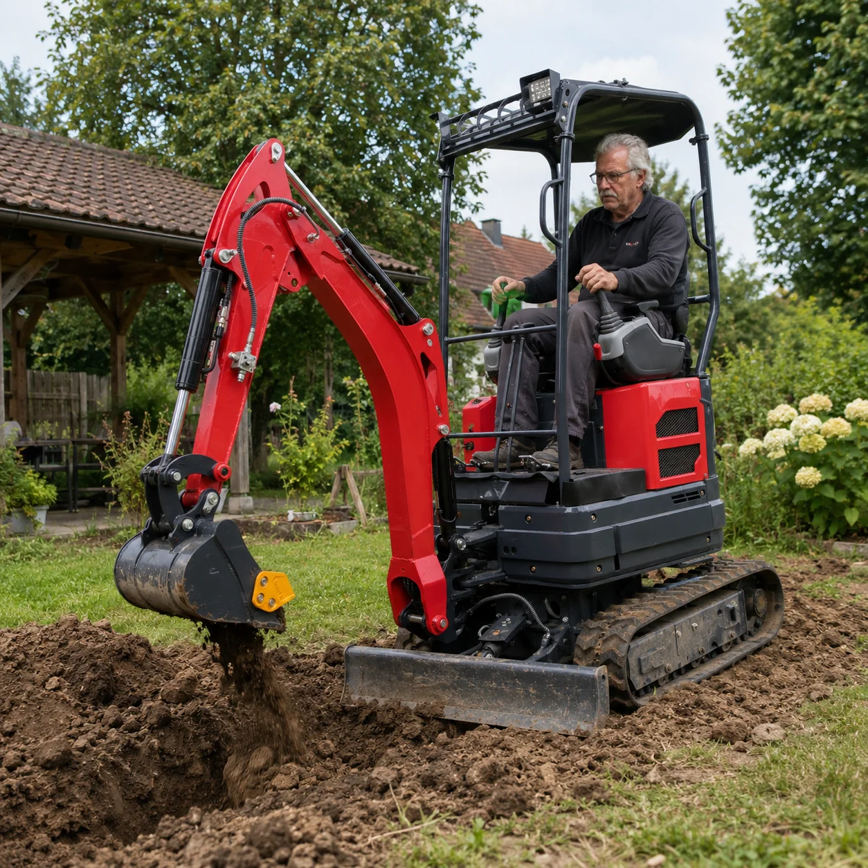 

1.8Ton 1800kg Mini Crawler Excavator ZNW-18 EPA Euro 5 Diesel Compact Digger Small Excavator for Building Construction