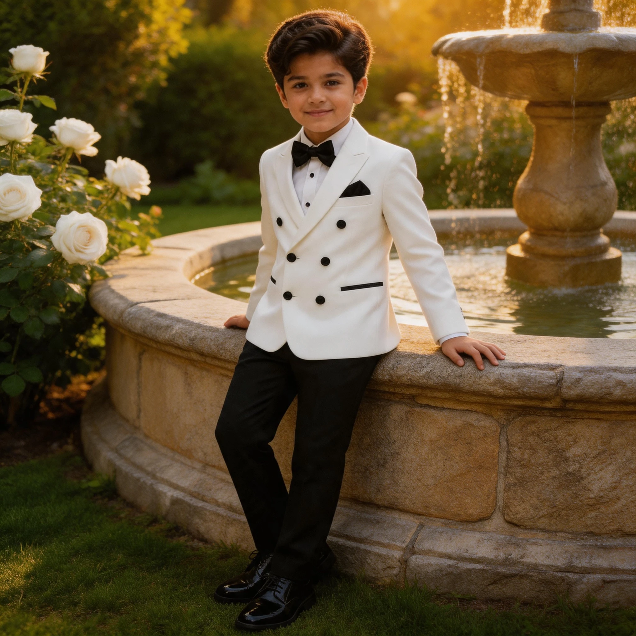 boys-white-double-breasted-tuxedo-2pcs-kids-suit-peak-laepl-jacket-black-pants-custom-slim-fit-formal-wedding-ring-bearer-outfit