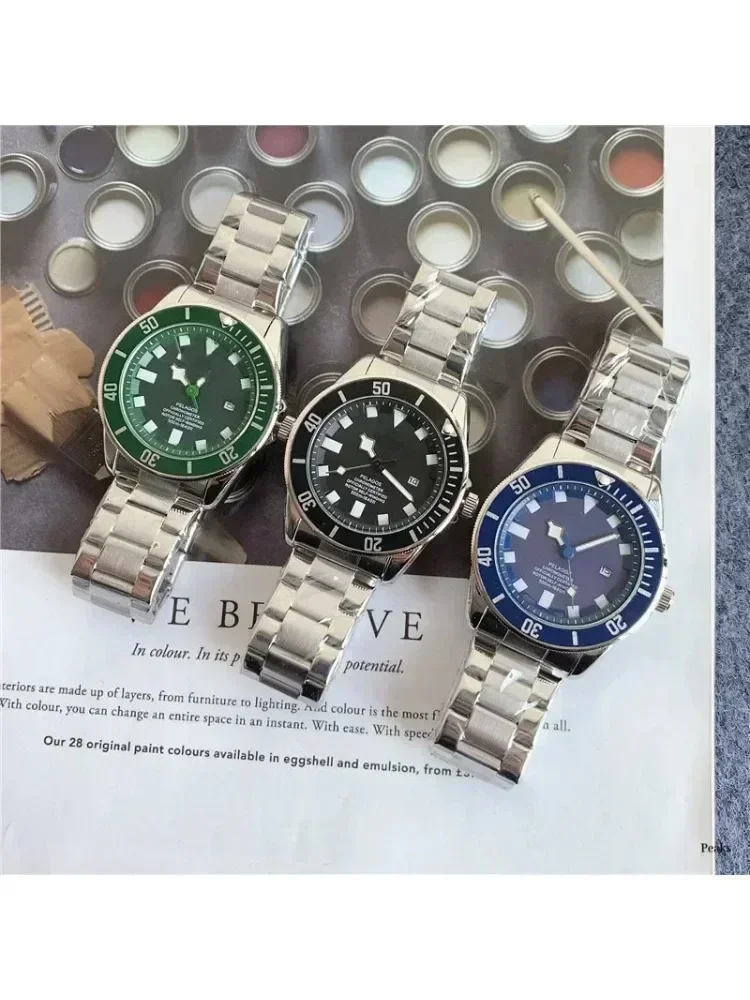 2025 فاخر تاريخ تلقائي عسكري مقاوم للماء ساعة رجالي موضة عادية رياضية موضة عادية رياضية كوارتز هدية Reloj Hombre #6