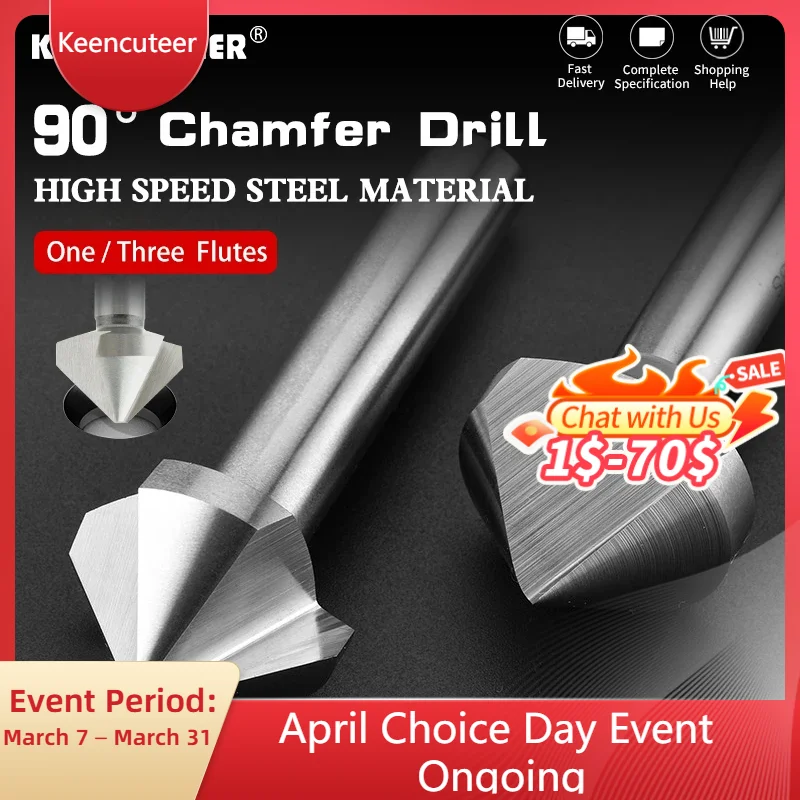 Foret d'ébavurage à tige droite en acier rapide à 90 degrés, foret d'ébavurage à vis à fraise à bord Triple/simple, ensemble de 1/5/10 pièces