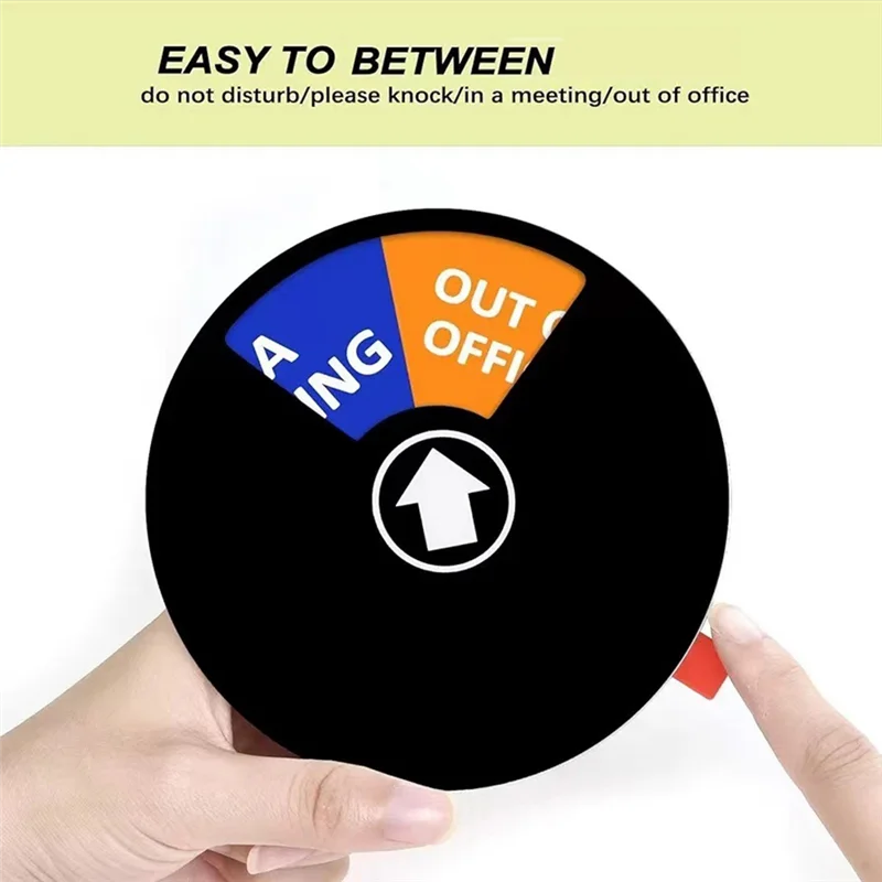 VO-4PCS Акриловый знак конфиденциальности, не беспокоить/пожалуйста, стук/выход в офисе/знак встреч, знак на офисную дверь (5 дюймов, черный)