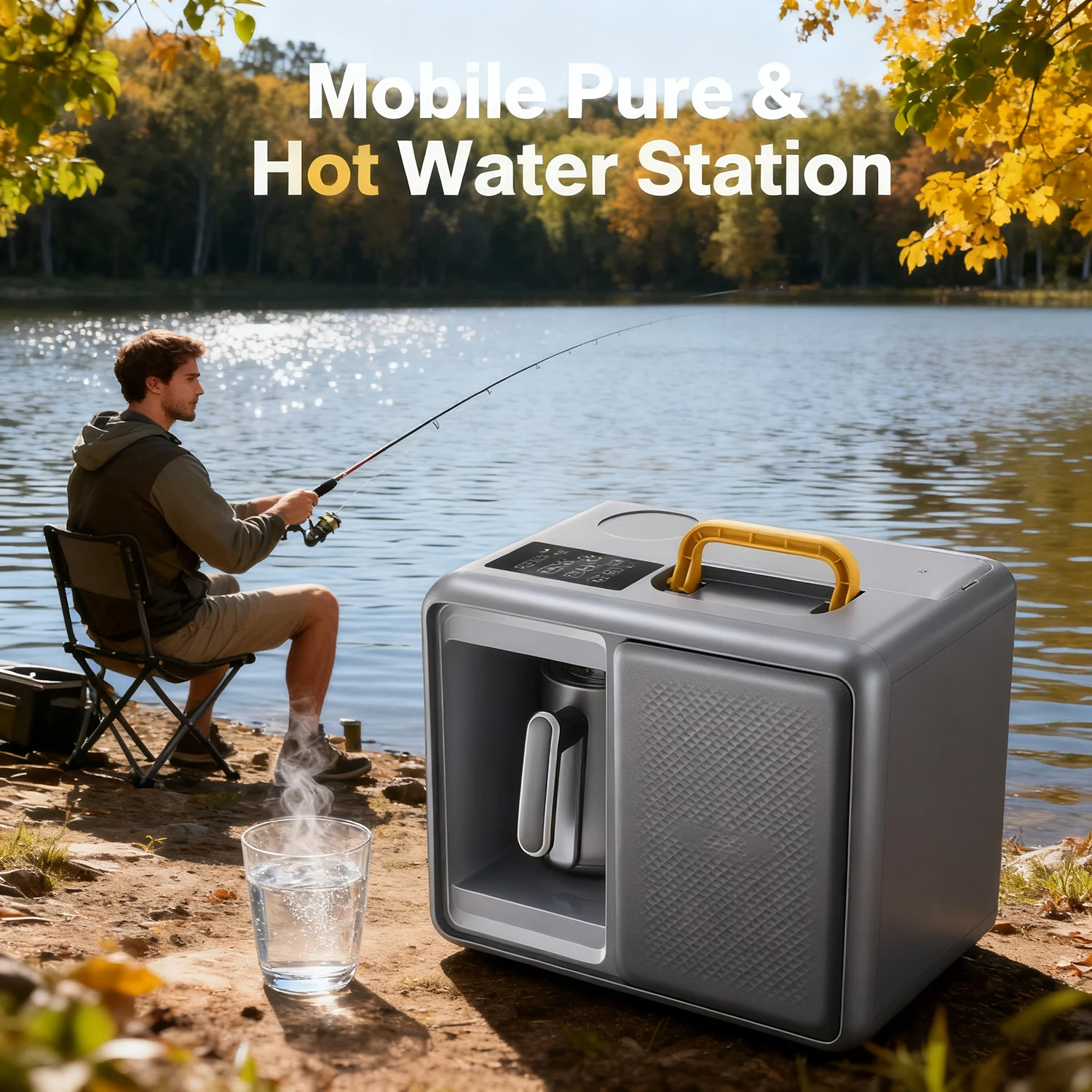 

Raorio Water Drinking Machine Setting Heating Temp Reverse Osmosis Water Purifier For RV/Truck Shipped with 2 Filter Cartridges
