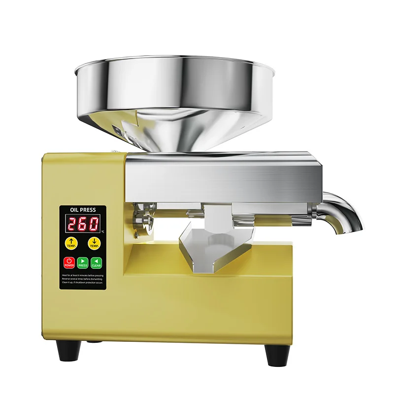 

High Quality Temperature Controlled Oil Press Commercial Peanut Sesame Oil Press Stainless Steel Oil Press