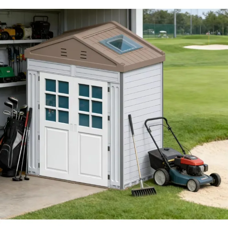 Tiny House WooWild Portable Prefab Modular Cabin Insulated Waterproof Single Span Tool Shed | Courtyard Tool Storage Tiny House