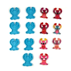 Disney Anime Stitch Silicone Mold Cartoon Kawaii Stitch DIY Cake Molds Necklace Keychain Making Mould Chocolate Candy Moulds