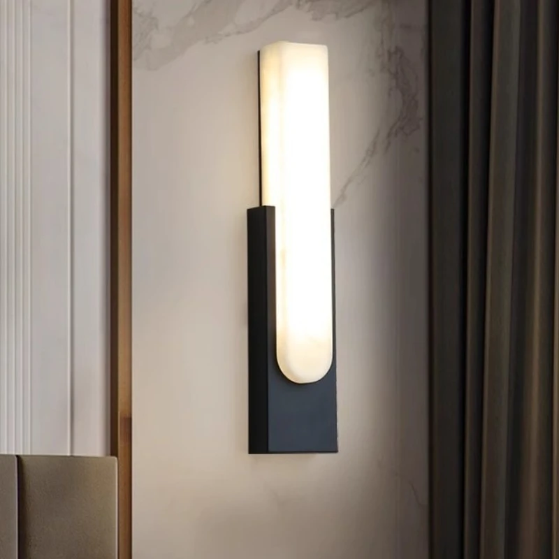 

Nordic Modern Wall Lamp Bedroom Bedside Wall Mounted Fixture Sconces Lamps Led Simple Creative Grey Metal Home Decor Light