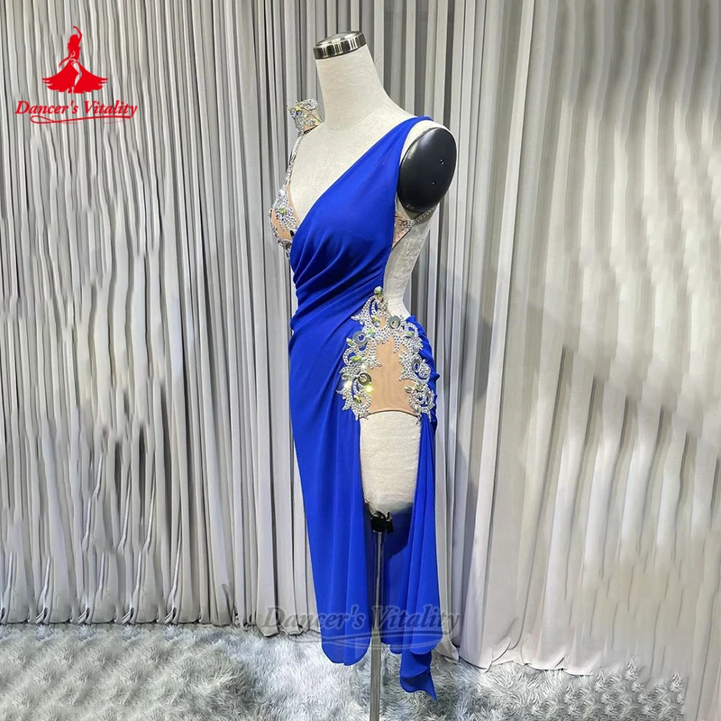 فساتين نسائية لاتينية مثيرة بدون ظهر بحمالات متقدمة مخصصة لحيوية الراقصة تشاتشا سامبا السالسا زي احترافي