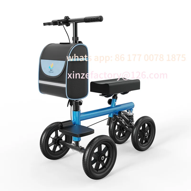 

Customizable Seated Push Shock Absorption Knee Car with Foot Fracture Walking Aid