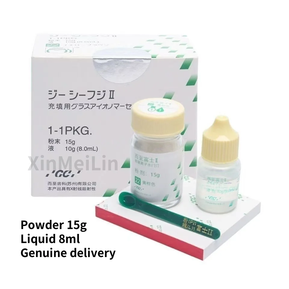 Dental Valves Dental Fillings Fuji 9 Fuji II Glass Ionized Dental Valves Powder 15g Liquid 8ml Authentic Shipments