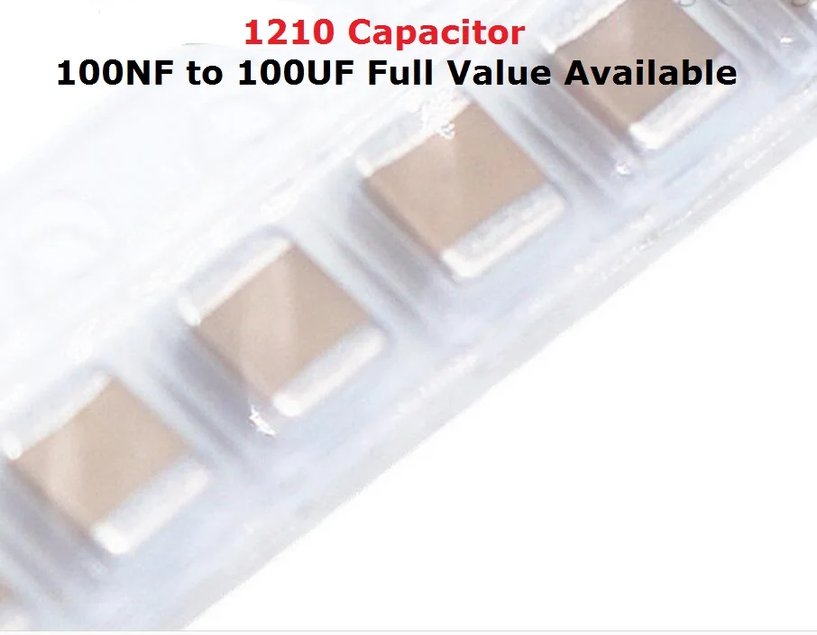 

50PC 1210 Capacitor 16V 50V 107 474 684 105 225 475 106 226 476 104 0.1UF 1UF 2.2UF 4.7UF 10UF 22UF 47UF 100UF 100NF 470NF 680NF