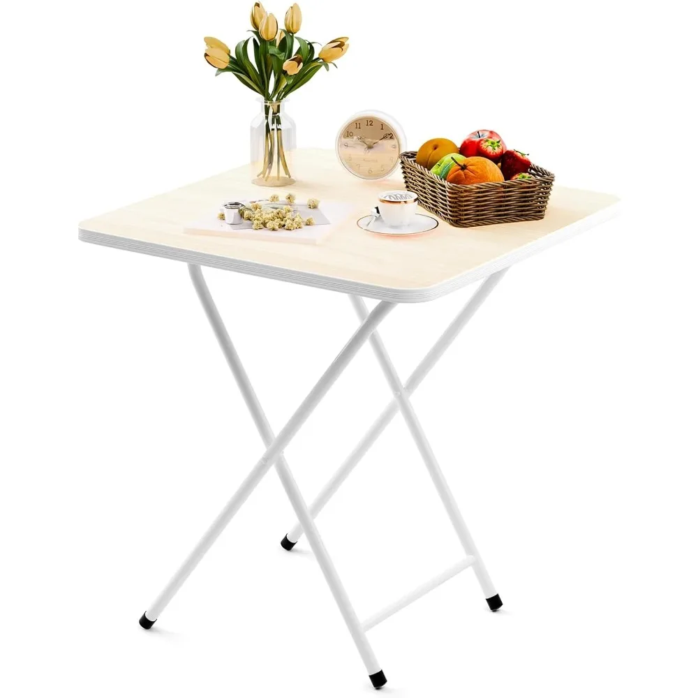 

Folding Table,TV Dinner Folding Table,Small Mahjong Table for Small Space Eating Portable Outdoor Barbecue Table with Thickened