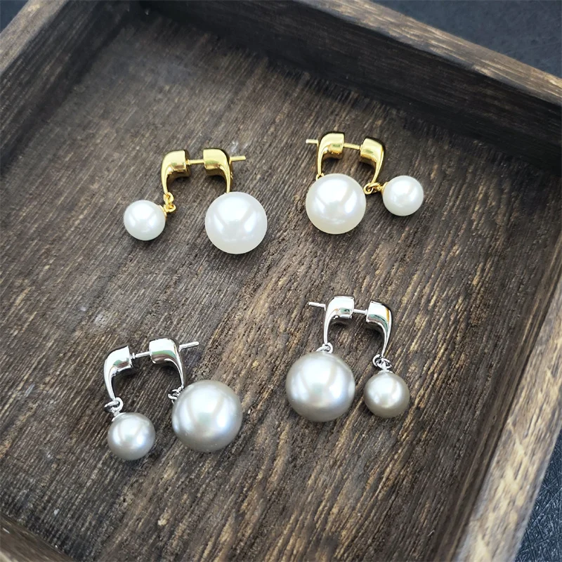 

Exquisite French Art Deco Pearl Studs for Women - Premium Celebrity & Influencer Inspired Earrings