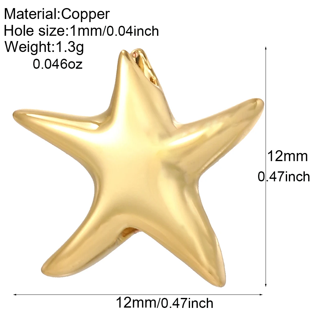 Starfish Shells Charm Jewelry DIY Accessories