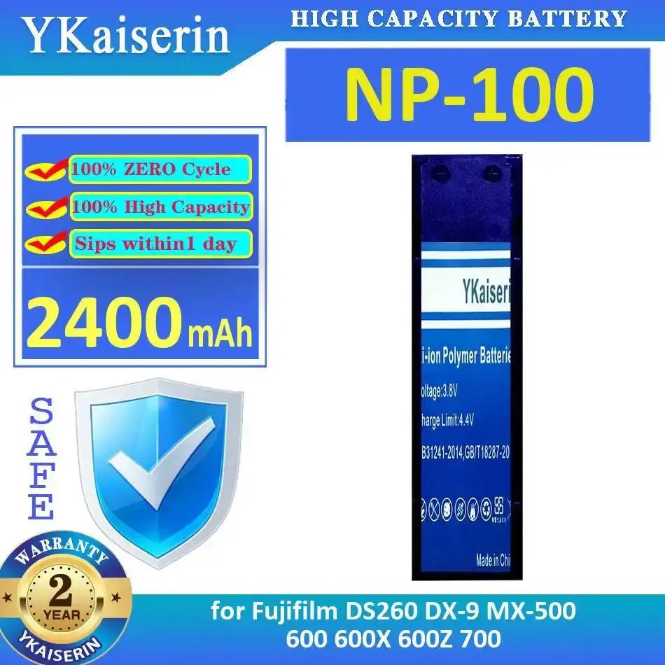 

Для Fujifilm 600 600X 600Z 700 DS260 DX-9 MX-500 аккумулятор для камеры NP-100, высокая совместимость, 2400 мАч