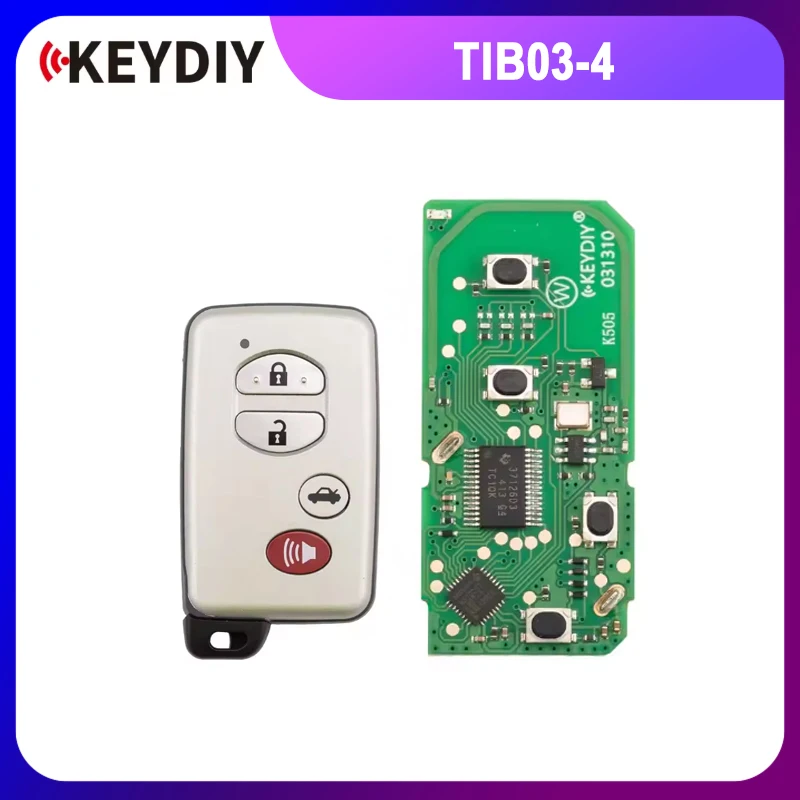 

KEYDIY KD TIB03-4 for Toyota Universal Smart Remote Key 3+1 Buttons With 8A 4D Chip