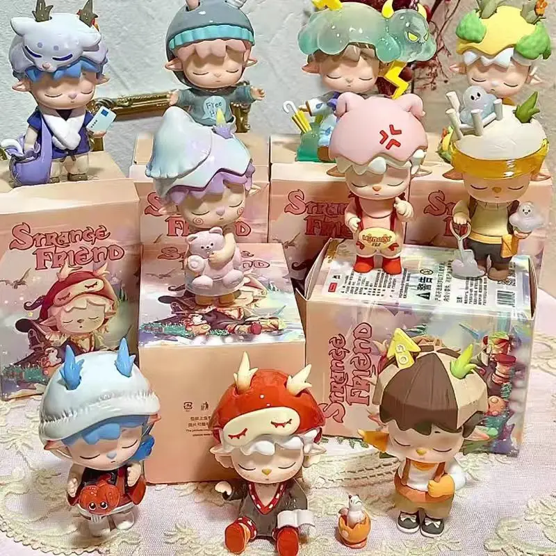 New Original Mimi Strange Friend Series Blind Box Toys Kawaii Anime Action Figure Caixa Caja Surprise Mystery Doll Birthday Gift