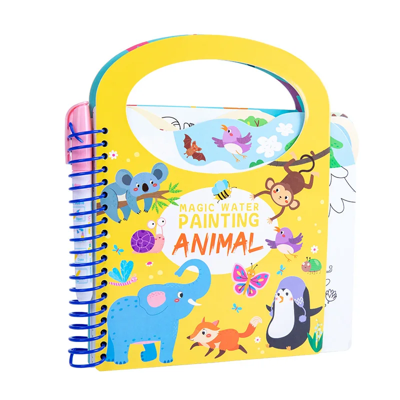 Magisch watertekenboek Kinderen Herbruikbaar kleurboek DIY Kleuterschool Graffiti Schilderij Tekening Speelgoed Vroeg onderwijs Speelgoed Cadeau