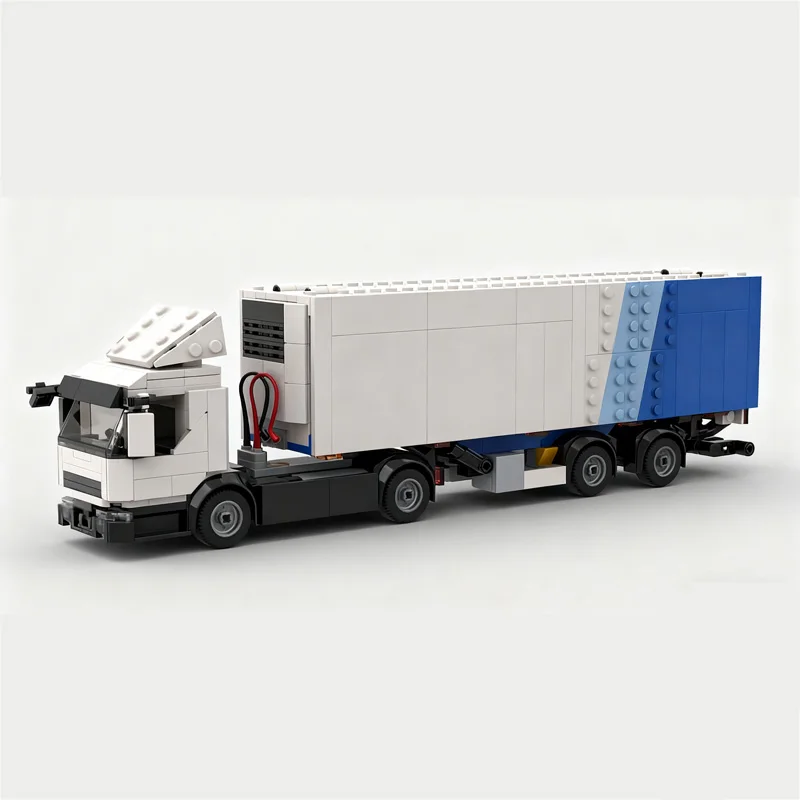 City Car Model MOC Building Bricks Heavy-Duty Traction Truck Modular Technology Children Holiday Gifts Assemble Toys Suit