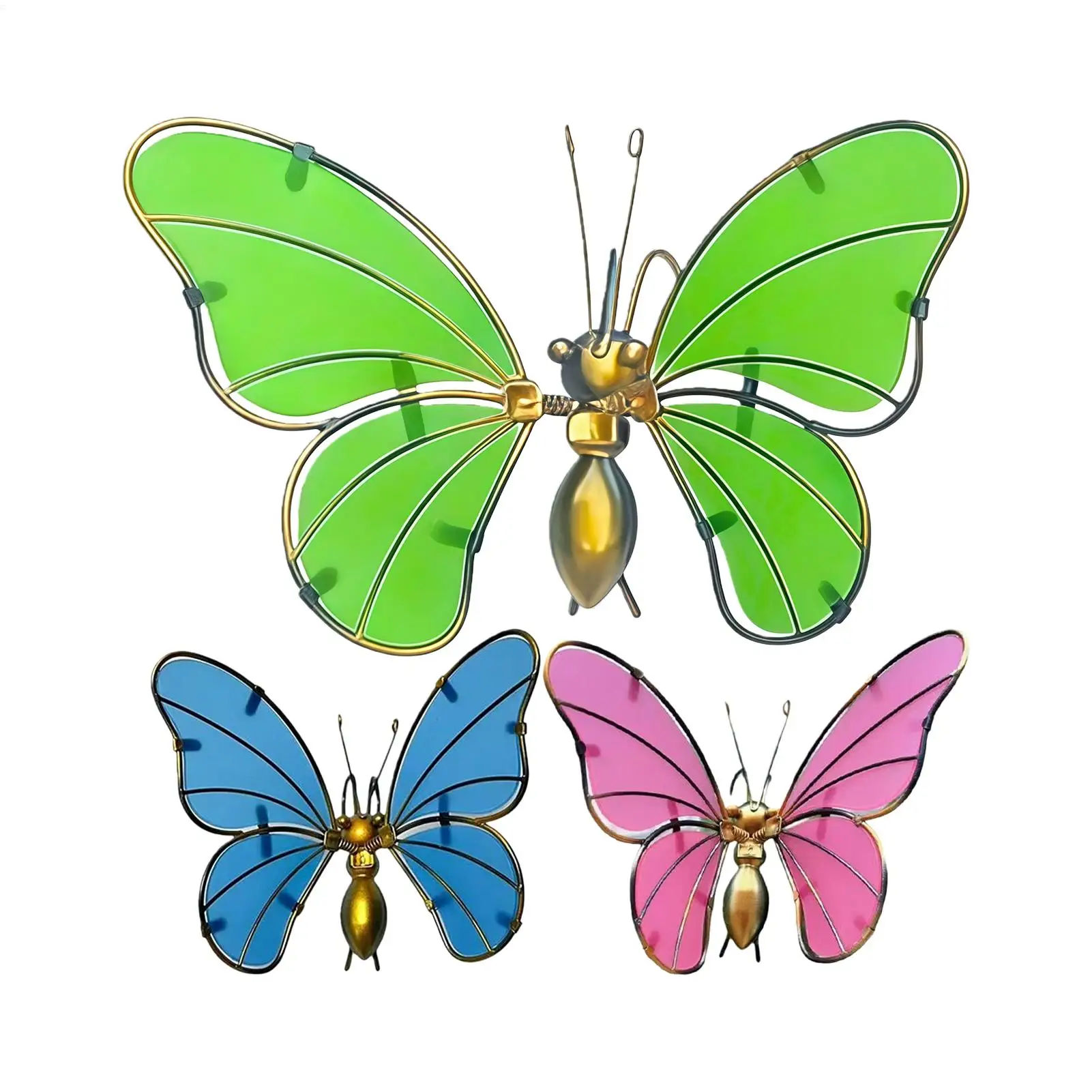 

Декоративные подставки для цветочных горшков с подвеской в виде светящейся бабочки для дома, улицы, балкона, патио, веранды, стены, двора