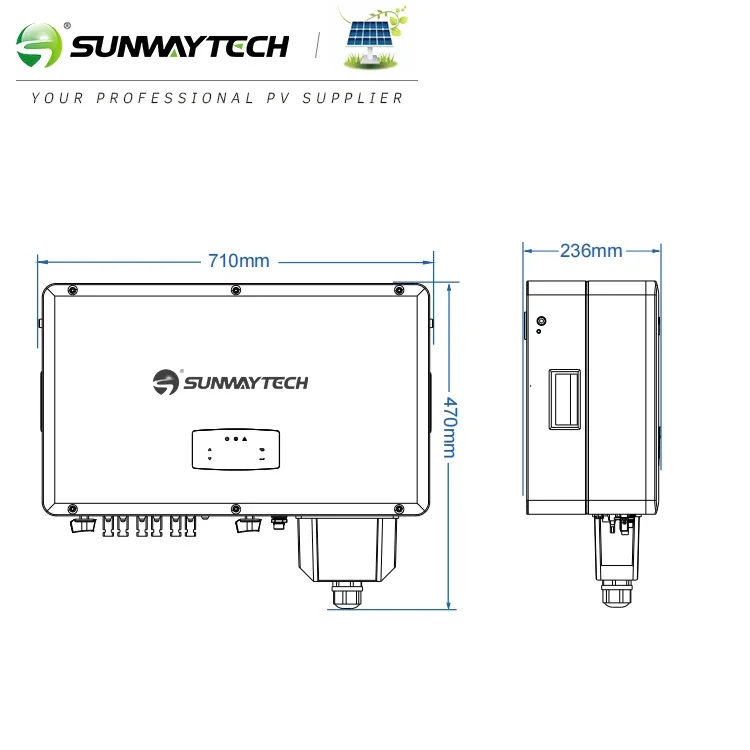 2024 Good Quality Grid Tie Inverter 50KW 60KW Solar On Grid Inverter Pure Sine Wave Power Inverter