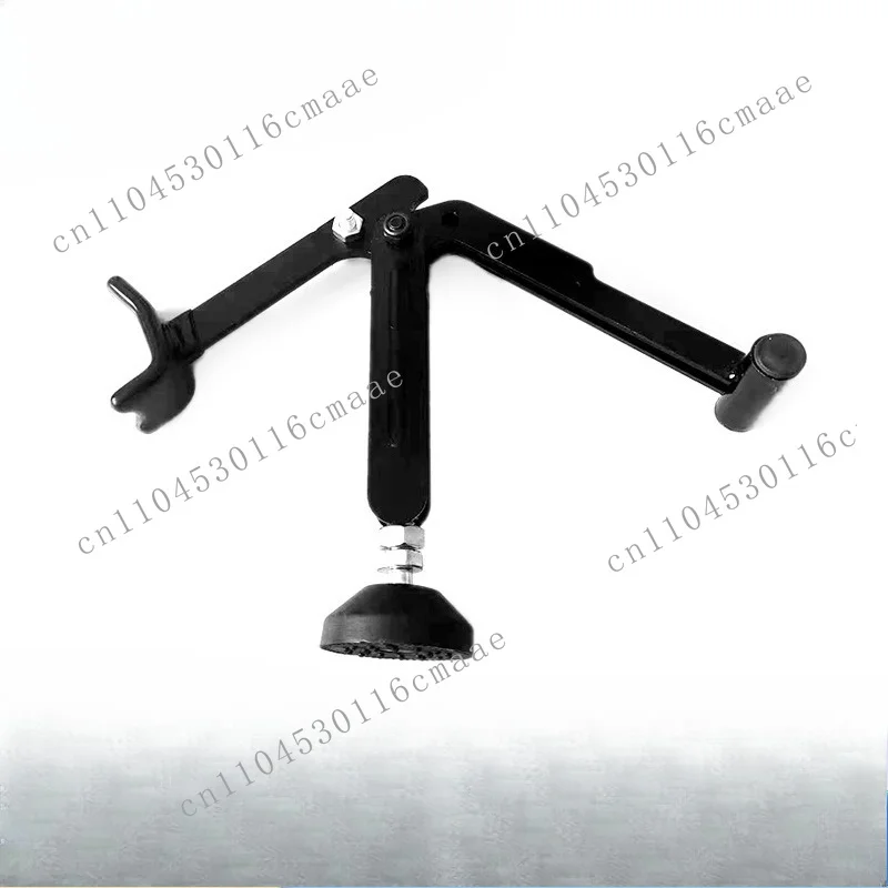 Double arm lift frame heavy locomotive maintenance folding bracket rear wheel diagonal support maintenance tool jacking device