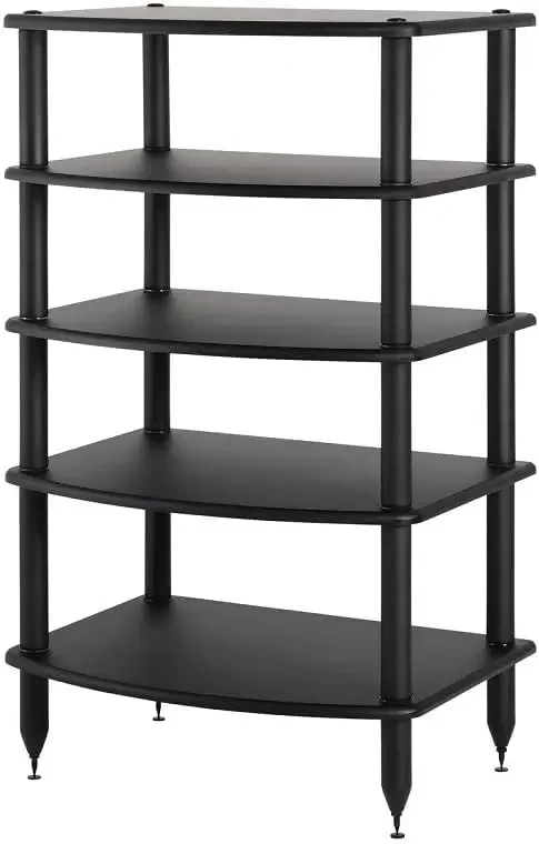 

Rack, Media Stand, and Components Cabinet 5 Shelf Black