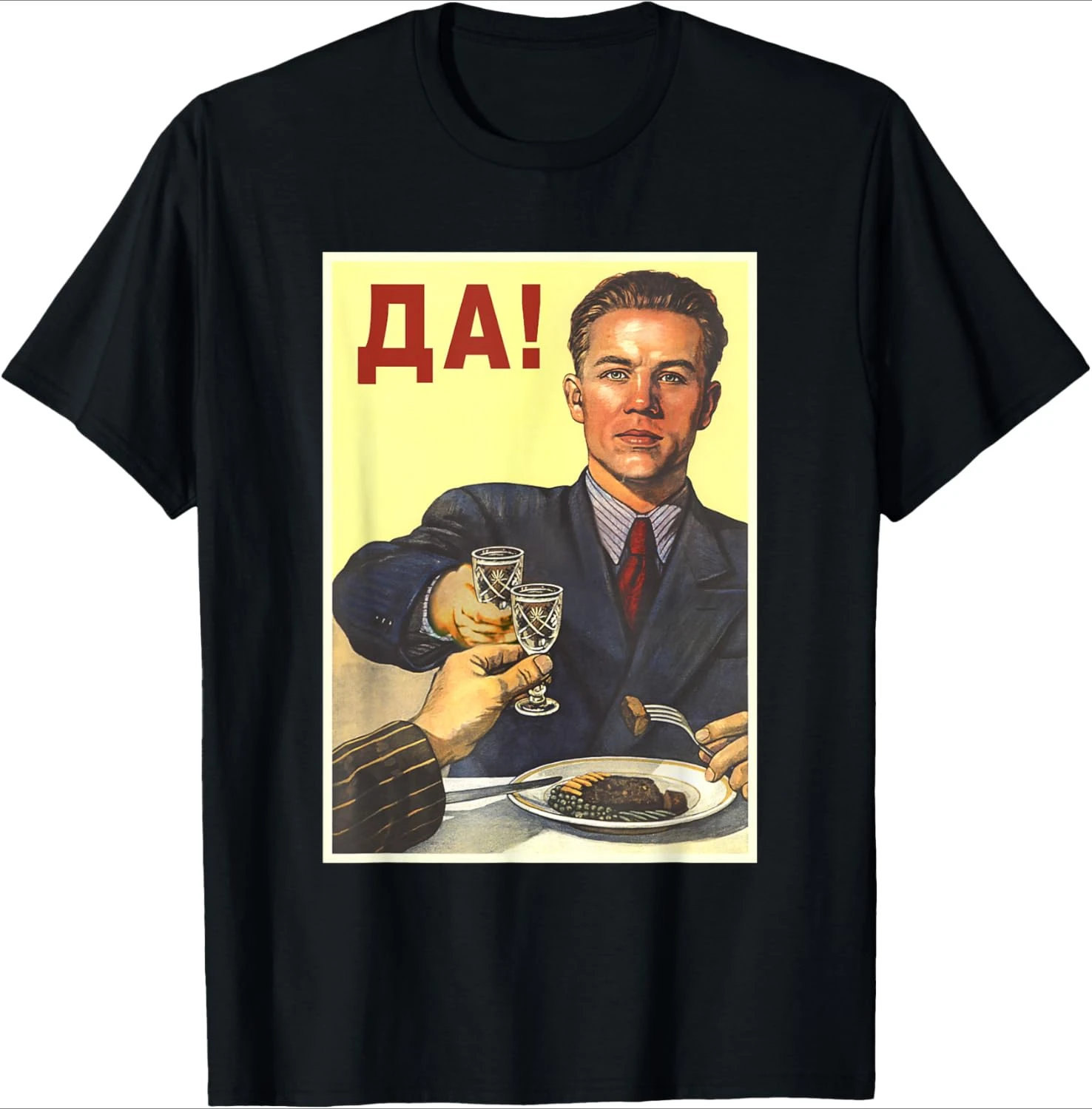 

Soviet Union USSR Propaganda Russia Retro pattern design -100% cotton short sleeve O-neck casual printed men's T-shirt.