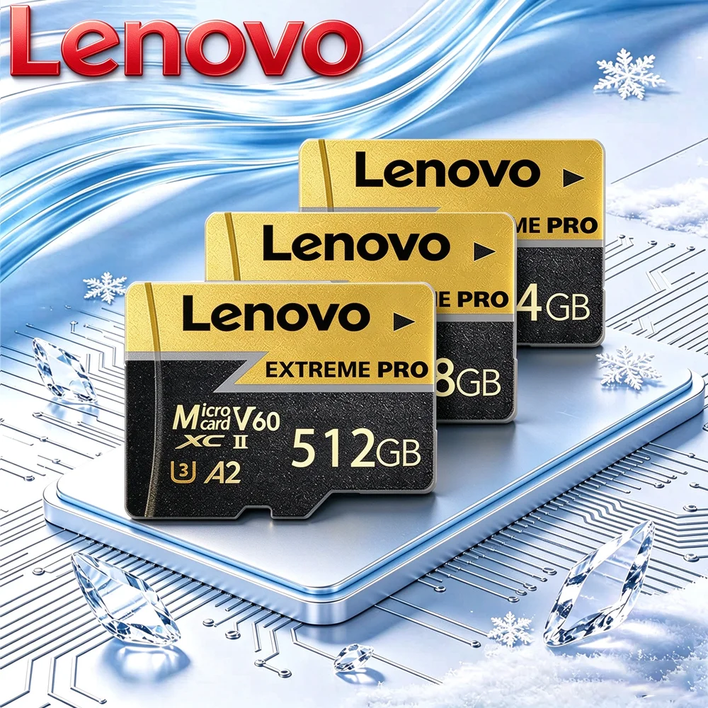 Lenovo Full HD SD Cards TF Cards Memory Card Micro TF SD Card 512GB 256GB 64GB Error Correction for Camera / Camera / Smartphone