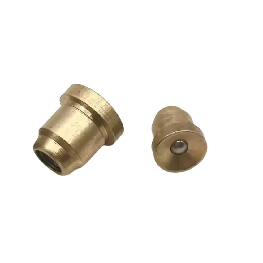 Brass Press Fit Flange Oil Cup Ball Push Button Spring Nozzle Grease Oiler Hit & Miss Gas Engine Motor Repair Replacement Part