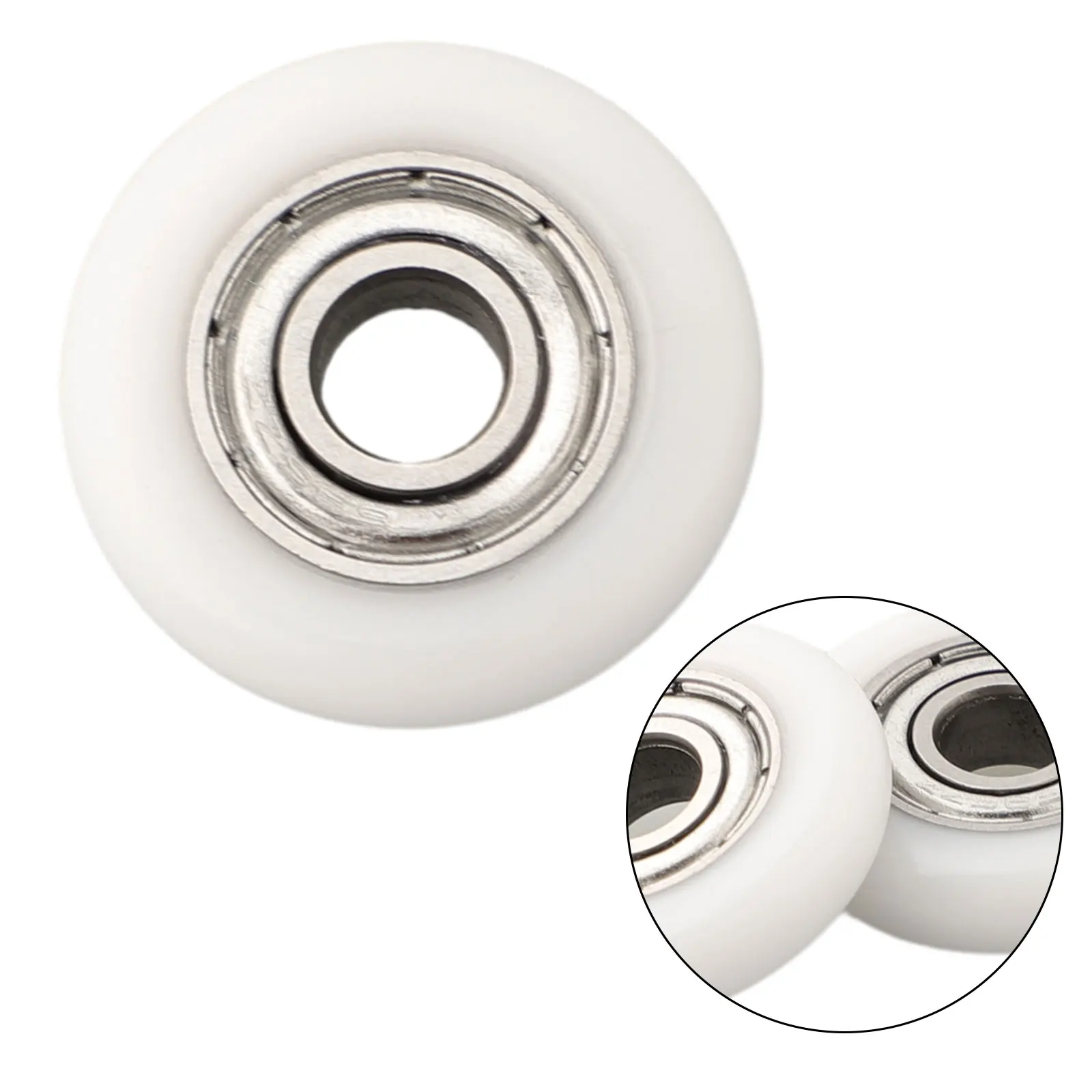 10Pcs Shower Door Roller Runner Wheels Replacement White Shower Room Pulley 19/23/25mm Wheel Diameter For Most Shower Enclosures