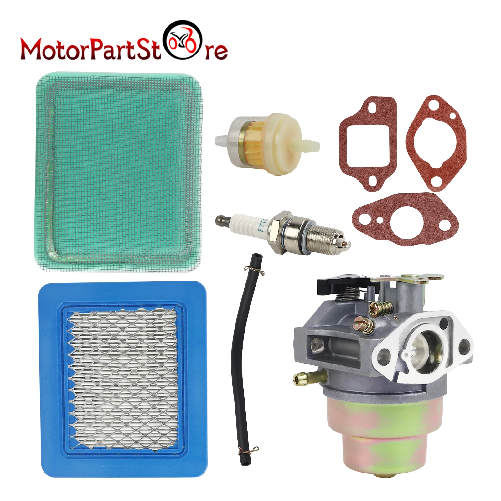 Carburetor Gasket Air Filter Pre Filter Spark Plug Kit for Honda GCV135 GCV160 GC135 GC160 Engine HRU19R HRU19D 16100-Z0L-023