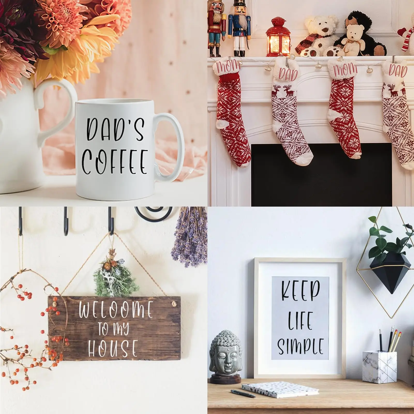 2 Inch Alphabet Letter Stencils, 42pcs Reusable Plastic Letters Numbers Symbol Interlocking Drawing Template Kit for Painting on